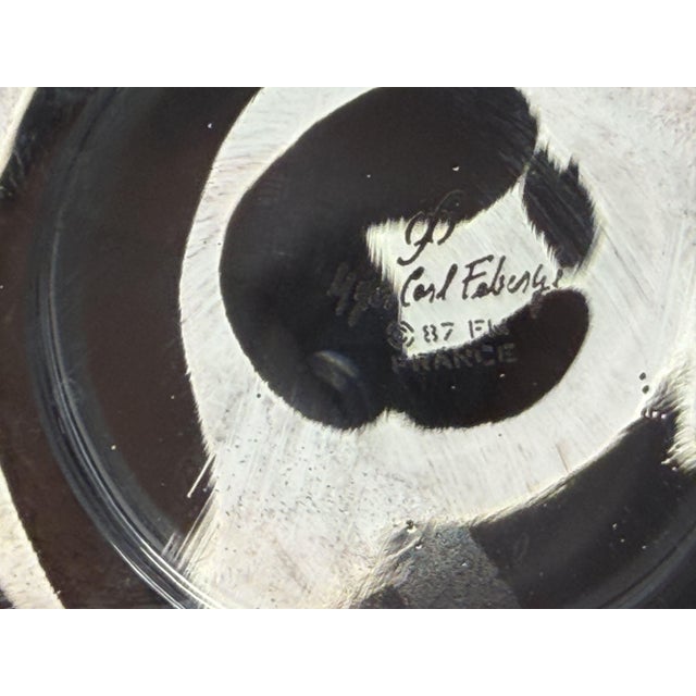 French Crystal Candleholders, 1987, Set of 2 For Sale - Image 8 of 10