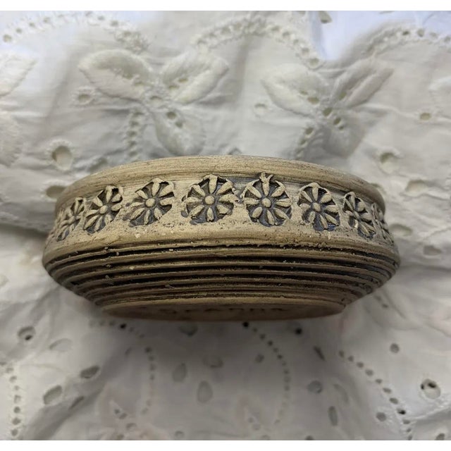 Granna Keramik Mid-Century Pottery Blue Ceramic Bowl For Sale - Image 4 of 5