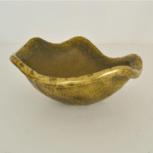 Gold Decorative Organic Bronze Bowls, 1970s, Set of 3 For Sale - Image 8 of 17
