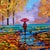 Impressionist Impressionist Original Oil on Canvas Painting #4 For Sale - Image 3 of 8