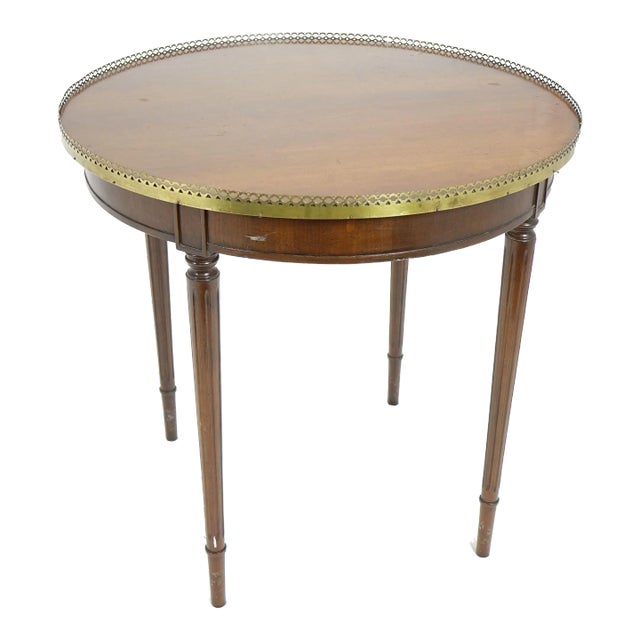 Mid 20th Century Vintage Round Table With Brass Chairish