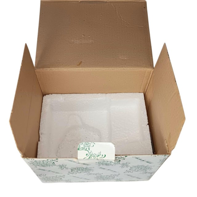 Rare Andrea by Sadek White Magnolia With Chickadee Porcelain Figurine With Box For Sale - Image 16 of 18
