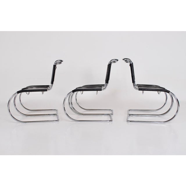Black MR 10 Chairs by Mies van der Rohe for Thonet, 1960s, Set of 6 For Sale - Image 8 of 16