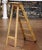 Mid-Century French Solid Pine Folding Six-Step Ladder For Sale - Image 12 of 13