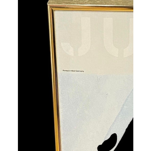 Contemporary 1980s 2 Jurgen Peters Framed Geometric Prints 1985 Editions Limited Lithographs For Sale - Image 3 of 12