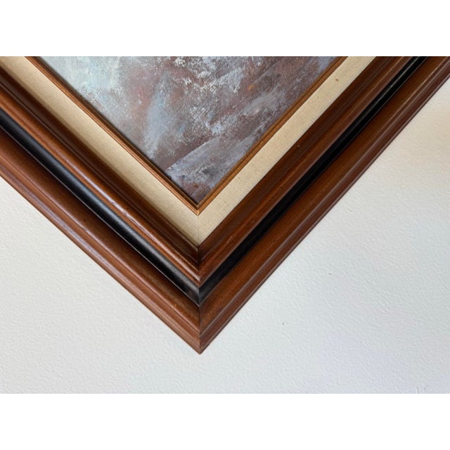 1970s Vintage Oil on Canvas Painting of Horses by Vincent – Framed For Sale - Image 10 of 11