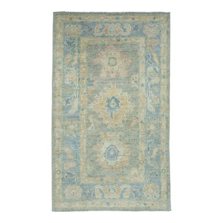 Turkish Oushak Rug 2'1" x 3'6" #17305 For Sale