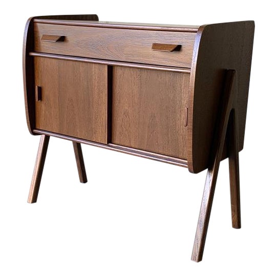 Mid Century Modern Teak Entryway Table Chairish