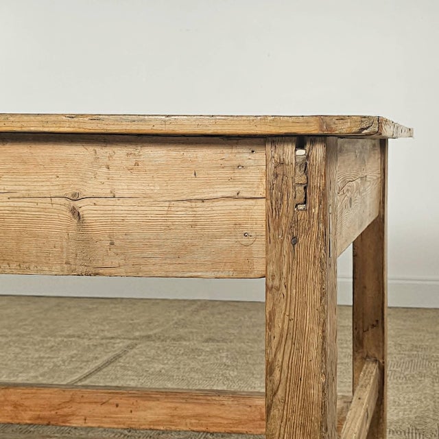 Antique Irish Pine Farmhouse Table | Circa 1870 For Sale - Image 12 of 13