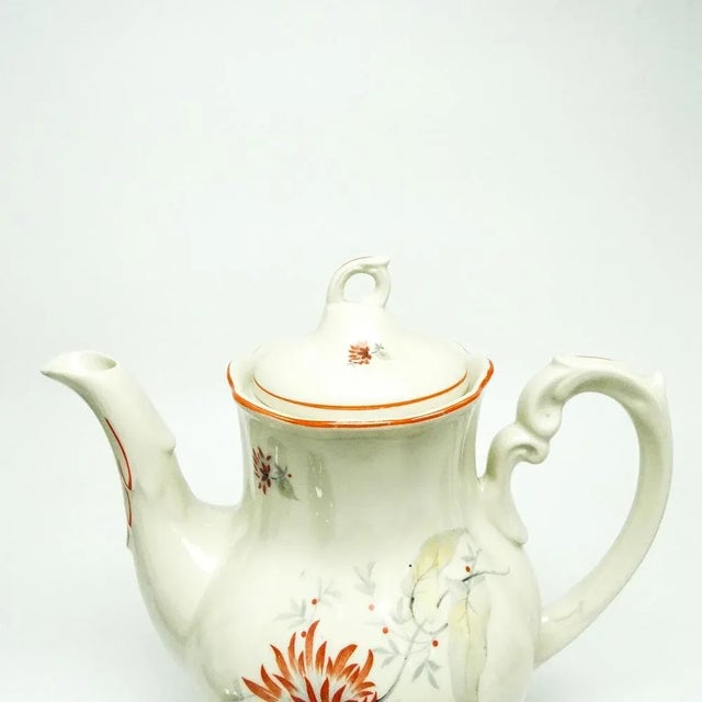 1950s Rococo Style Tea or Coffee Pot from Chodzież, Poland, 1950s For Sale - Image 5 of 8