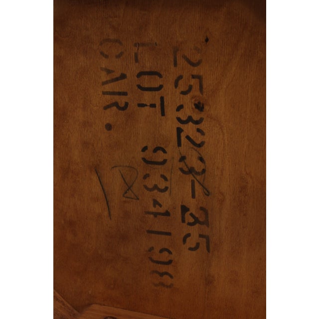 Hickory White Round Maple Neoclassical End Table For Sale - Image 12 of 12