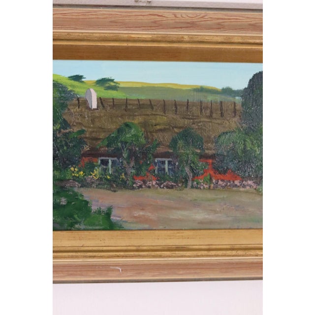 Johan Hilding Hägle, Thatched Roof, 1962, Oil on Canvas, Framed For Sale - Image 11 of 18
