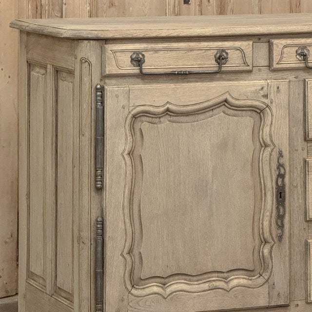Late 19th Century 19th Century Country French Stripped Buffet With Original Hardware For Sale - Image 5 of 18