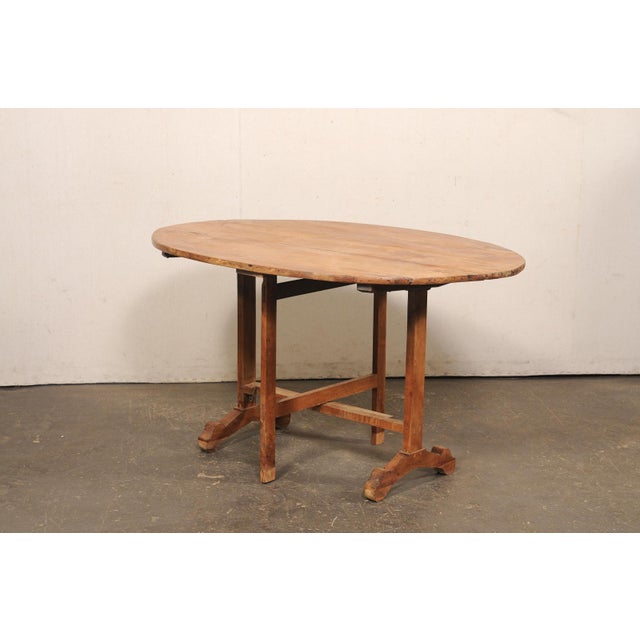 Wood French Wine Tasting Table, Early 20th C. For Sale - Image 7 of 12
