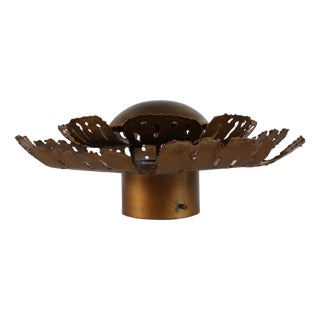 Mid-Century Modern Danish Sun Wall Light in Brass by Svend Aage Holm Sørensen, 1960 For Sale