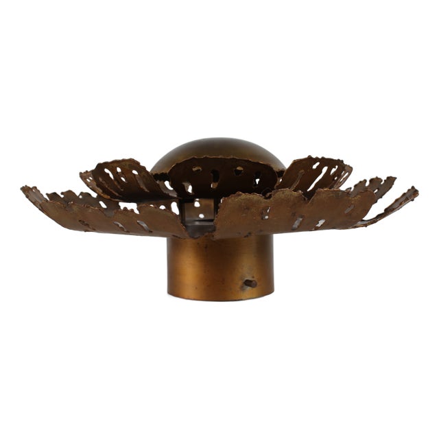 Mid-Century Modern Danish Sun Wall Light in Brass by Svend Aage Holm Sørensen, 1960 For Sale