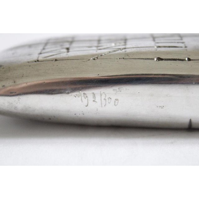 Post-Modern Abstract Pewter Sculpture by Walter Valentini, 1980 For Sale - Image 11 of 18