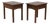 Pair Stickley Arts & Crafts Mission Oak Lamp Tables For Sale