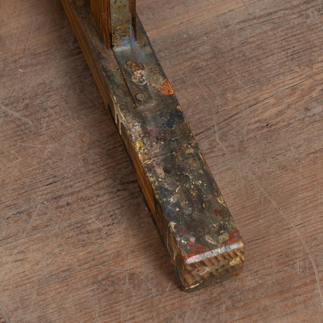 Late 19th Century Late 19th Century Antique Wood Painter's Easel For Sale - Image 5 of 14