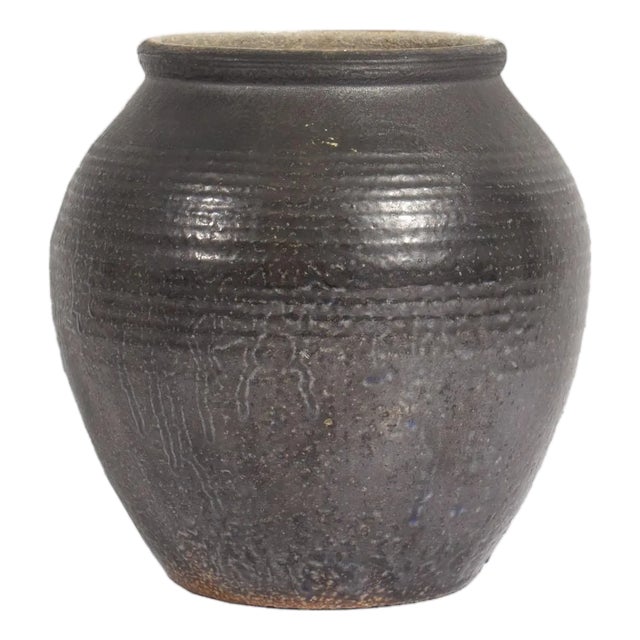 1977 Studio Pottery Vase Signed by Guy Perkins For Sale