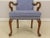 Fairfield Blue Print Upholstered Open Armchair For Sale - Image 10 of 13