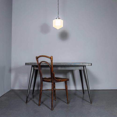 : contemporary mouth blown plumb bob opaline pendant lamp. These lamps are made especially for using the original 1930’s...