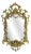 Vintage French Brass Wall Mirror, 1960s For Sale
