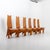 1970s Set of Six Modernist Tall Back Dining Chairs For Sale - Image 11 of 18