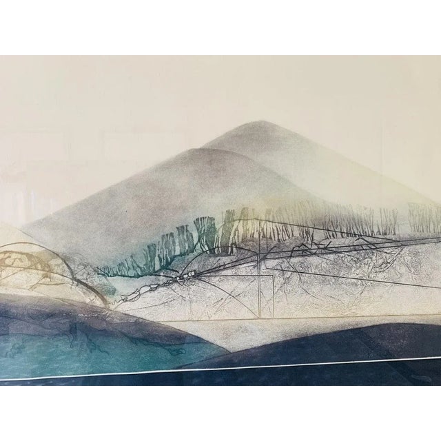 -Crosscurrents II- by German artist Renata Zerner. Limited Edition Print : Etching on Zinc Measurements: 42 inches wide x...