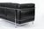 Authentic Cassina Lc2 Black Leather Two-Seat Sofa by Le Corbusier 1994 For Sale - Image 9 of 17