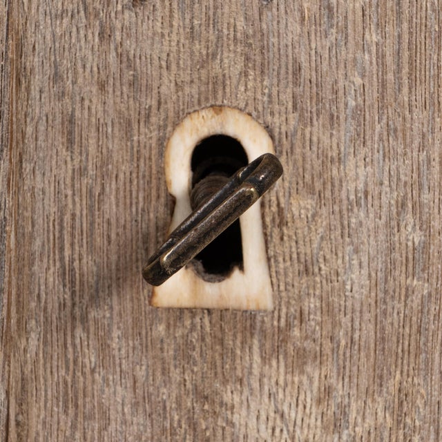 Wood 1880s French Provincial Oak Vitrine With Glass Doors For Sale - Image 7 of 18