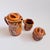 A mid century pottery tea set, made in Japan. Wonderful chicken design to each piece with orange-brown and green glazes....