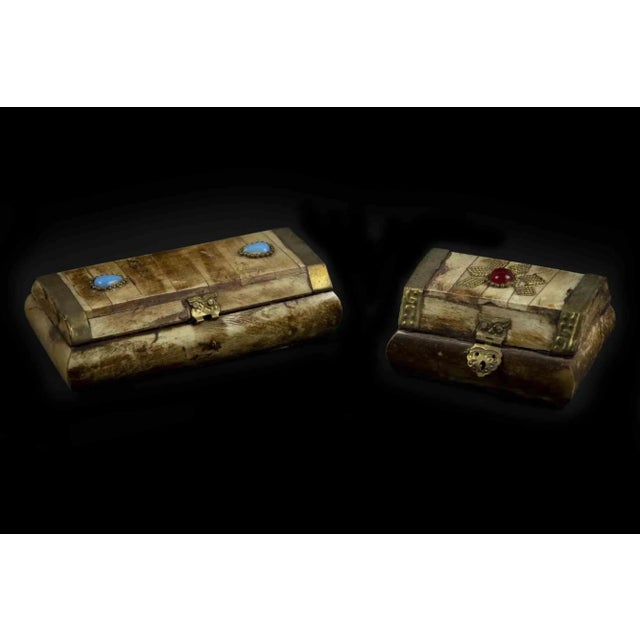 Jewelry Boxes, Mid-20th Century, Set of 2 For Sale - Image 6 of 7