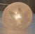 Art Deco Vintage 1940s Art Deco Brass Hanging Chandelier Frosted Star Glass Shade For Sale - Image 3 of 5