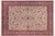 Ivory Shabby Chic Pak-Persian Ivory/Aubergine Wool Rug - 9'2'' X 12'8'' For Sale - Image 8 of 9