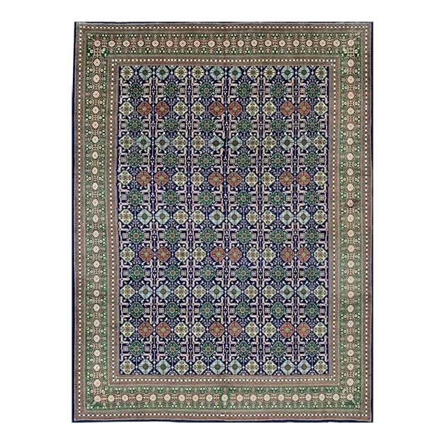 1980s Old Persian Tabriz Rug 10 X 13 For Sale