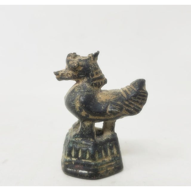 Vintage Six Graduated Opium Weights - Antique Asian - Burma - Bronze - Hintha Bird Duck For Sale - Image 10 of 18