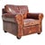 Chocolate Restoration Hardware Lancaster Leather Armchair Recliner For Sale - Image 8 of 18
