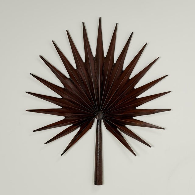Mid Century Palm Leaf Wall Oriments For Sale - Image 9 of 13