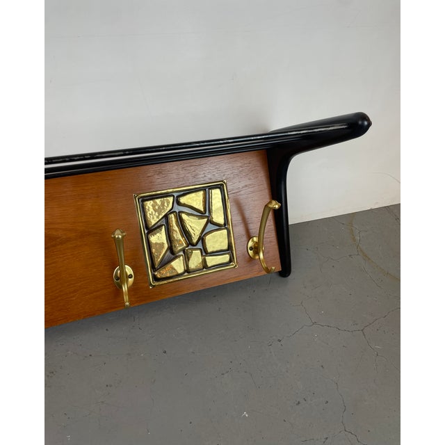 Boomerang Wall-Mounted Coat Rack by A. Hendrickx for Belform, 1960s For Sale - Image 9 of 10