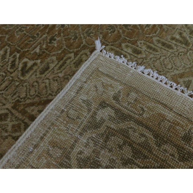 Early 21st Century Vintage Hand-Knotted Indian Rug in Mamlook Style. 7'10"x 8' For Sale - Image 12 of 13