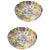 White Multi-Color Murano Glass Flowers Basket Ceiling Light, Set of 2 For Sale - Image 8 of 8