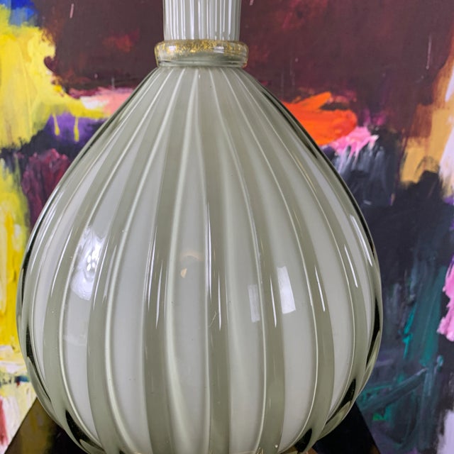Traditional Murano Marbro 1950's Tall Table Lamp For Sale - Image 3 of 12