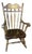 1960s Virginia House Solid Wood Stenciled Rocking Chair For Sale