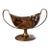 Global Views Large Heavy Decorative Silver Tone Pedestal Bowl Luxury Centerpiece For Sale