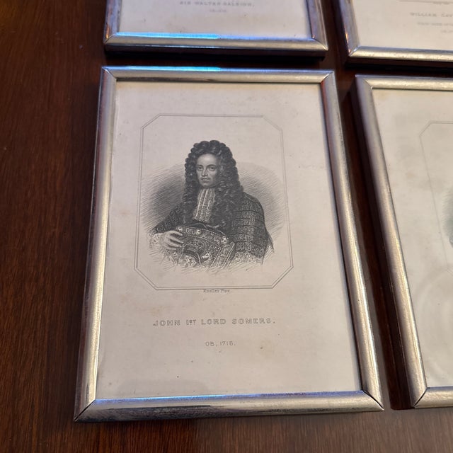 Late 18th Century Late 18th Century Noblemen Engravings Reproduction Prints - Set of 4 For Sale - Image 5 of 7