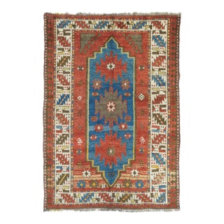 Antique Kazak Rug 4'1'' x 5'8'' For Sale