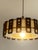 Beige Scandinavian Teak and Fabric Pendant Light, 1960 For Sale - Image 8 of 11