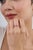 Ruby Red 14k Gold Emerald-Cut Ruby & Baguette Diamond Modern Band Ring Size 6 For Sale - Image 8 of 18