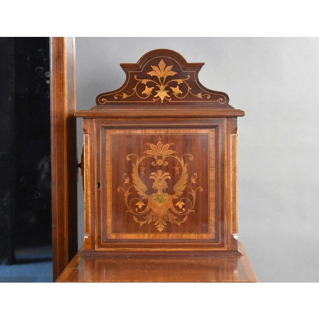 Victorian Marquetry Inlaid Dressing Table from Edwards & Roberts, 1885 For Sale - Image 9 of 14